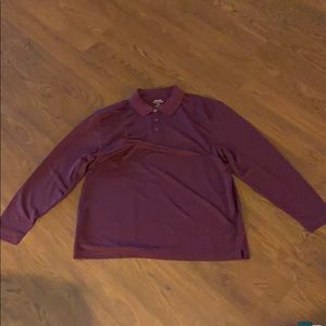 👨Haggar MENS Burgundy polo 👕